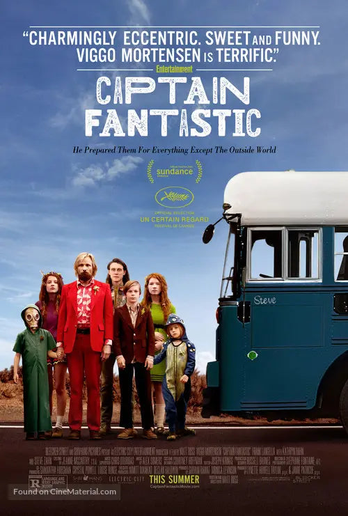 Captain Fantastic A2 Movie Poster-Pixel Demon