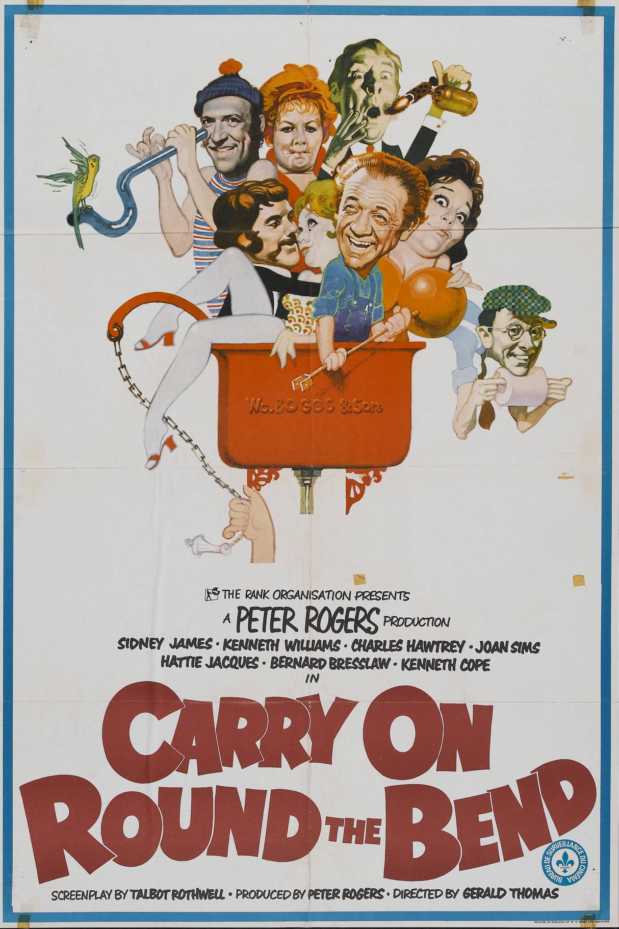 Carry On Round The Bend A2 Size Movie Poster-Pixel Demon