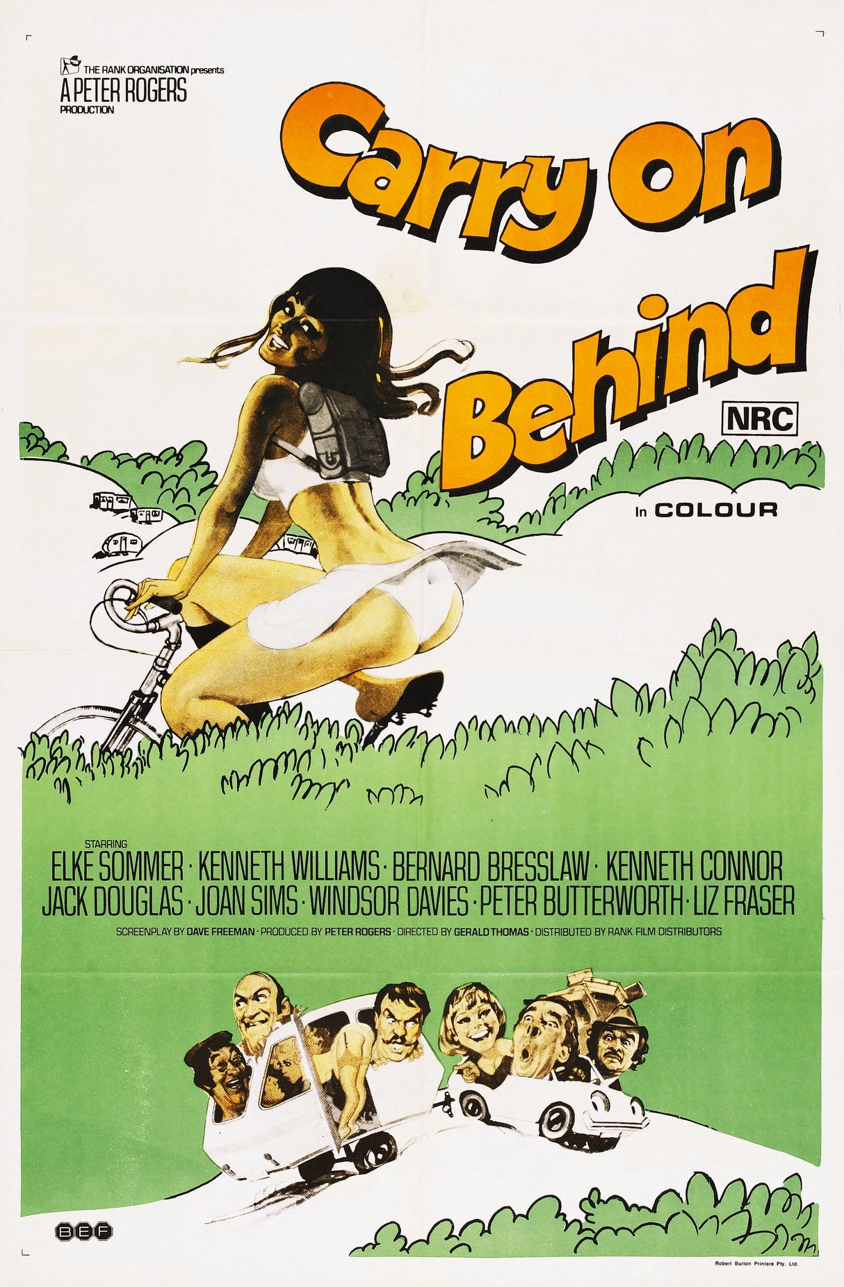 Carry On Behind A2 Size Movie Poster-Pixel Demon