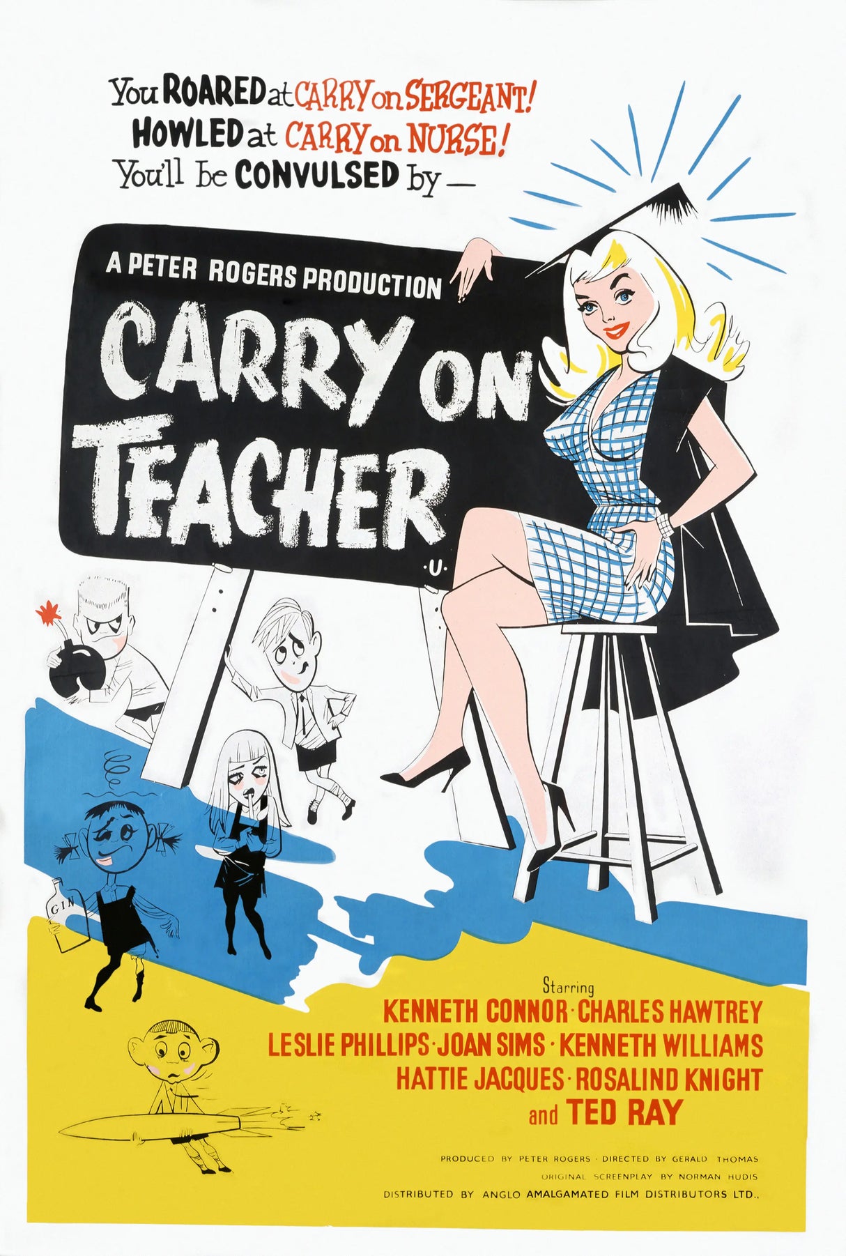 Carry On Teacher A2 Size Movie Poster-Pixel Demon