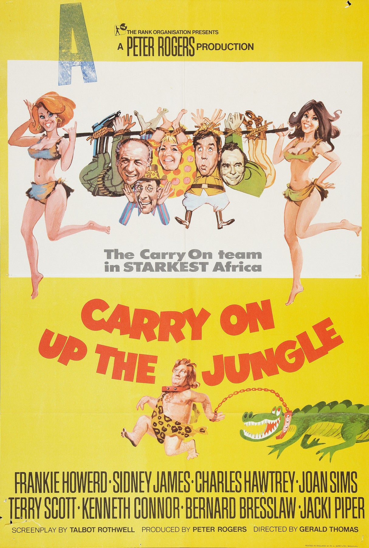 Carry On Up The Jungle A2 Size Movie Poster-Pixel Demon