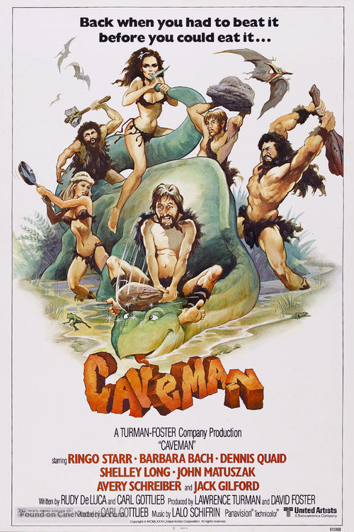 Caveman Cinema Movie Poster A2 Size