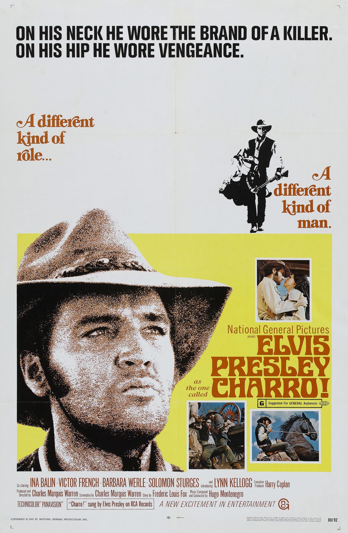 Elvis Presley Charro A2 Size Movie Poster-Pixel Demon