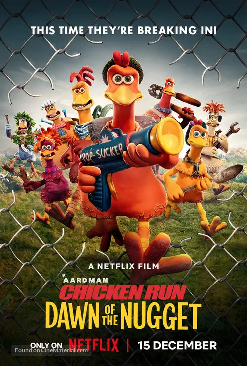 Chicken Run: Dawn of the Nugget Cinema Movie Poster A2 Size