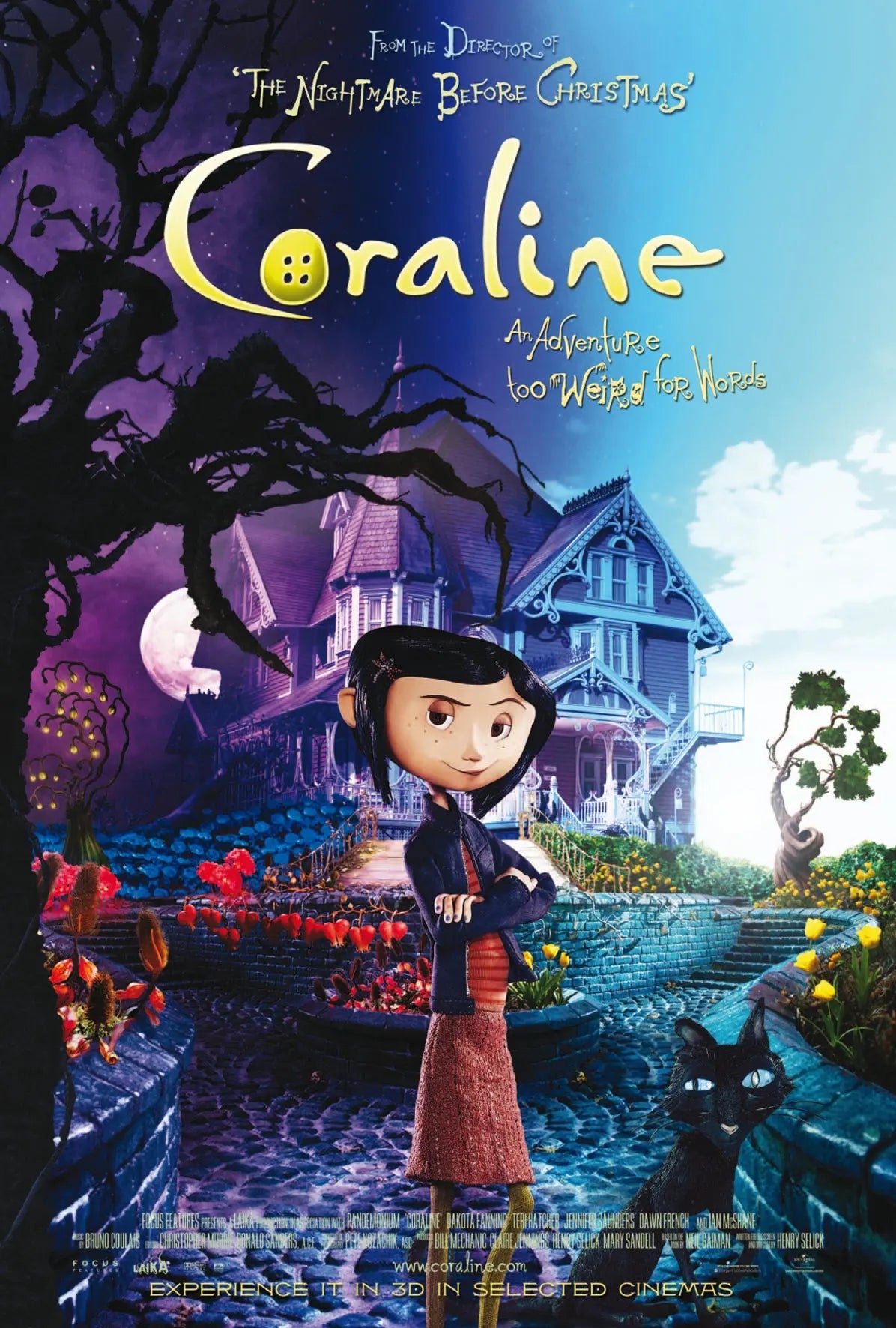 Coraline A2 Size Movie Poster-Pixel Demon