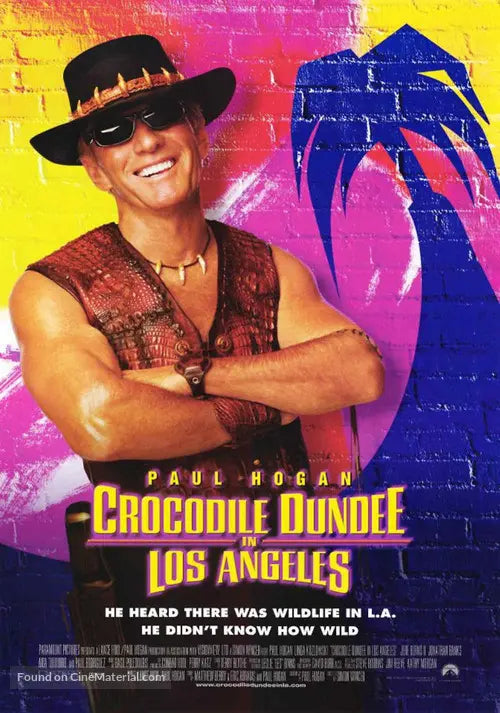 Pixel Demon Crocodile Dundee in Los Angeles Movie Poster A2 Size