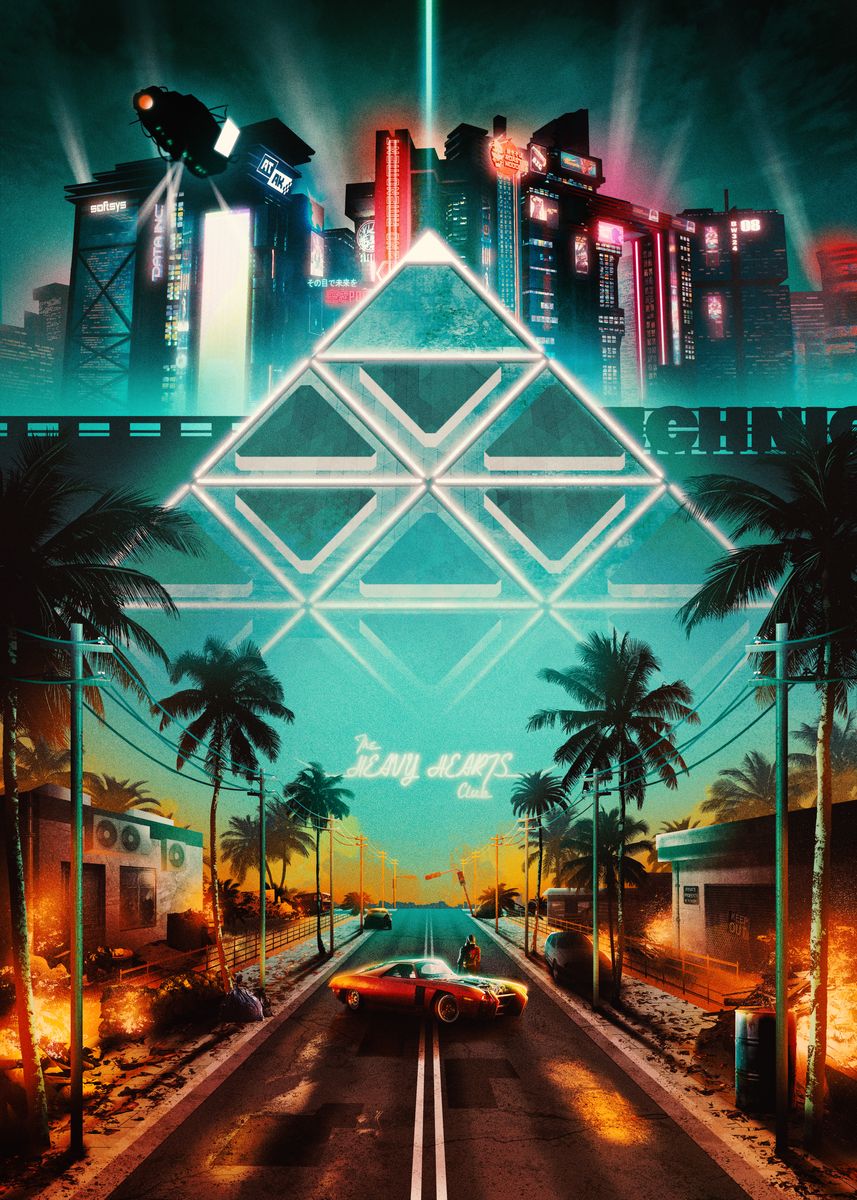 Cyberpunk Option 12 A2 Size Posters-Pixel Demon