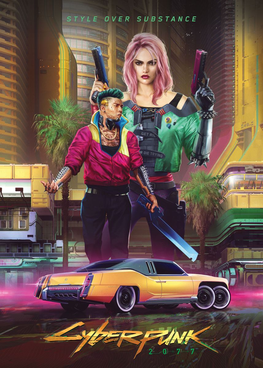 Cyberpunk Option 1 A2 Size Posters-Pixel Demon