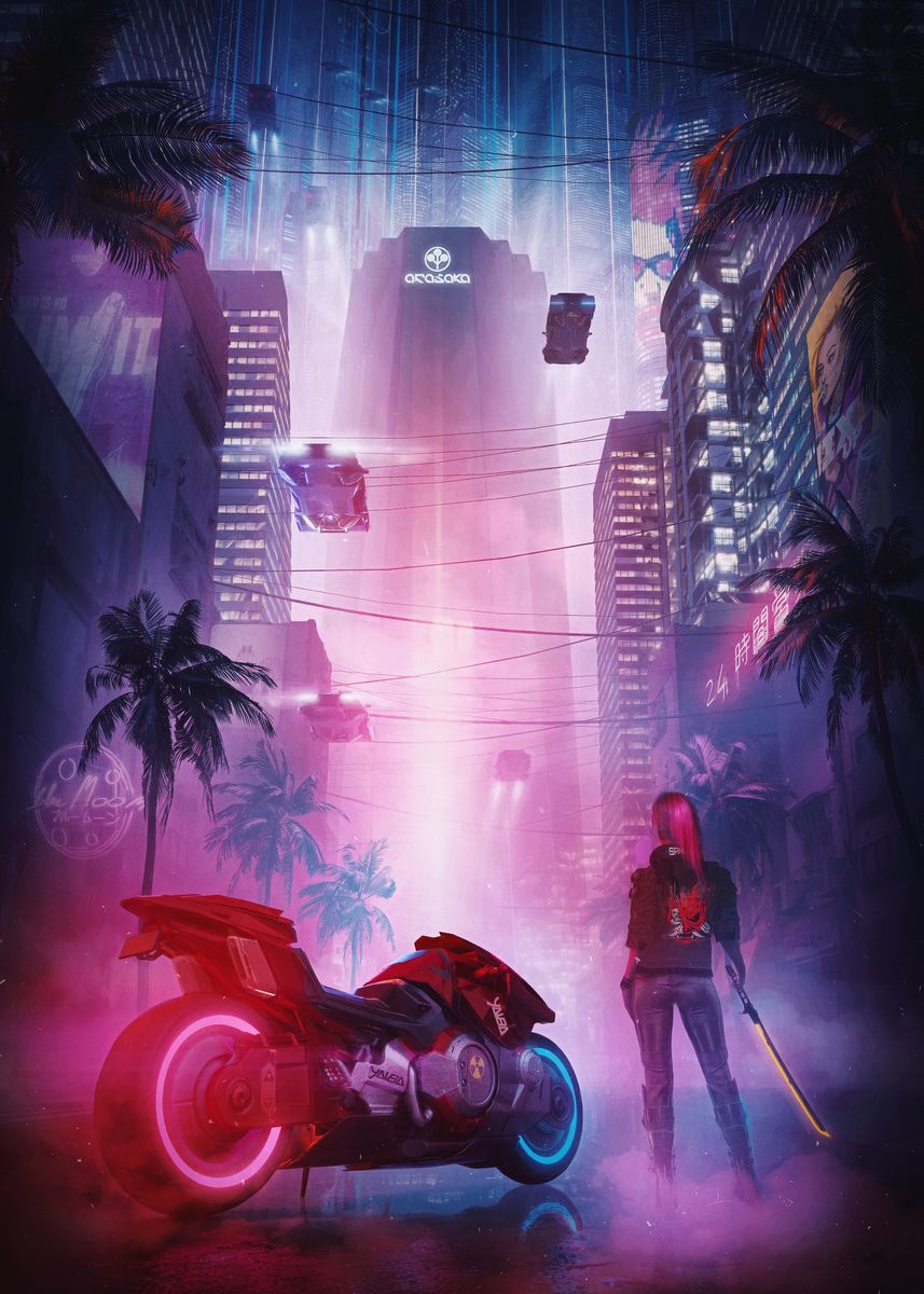 Cyberpunk Option 3 A2 Size Posters-Pixel Demon