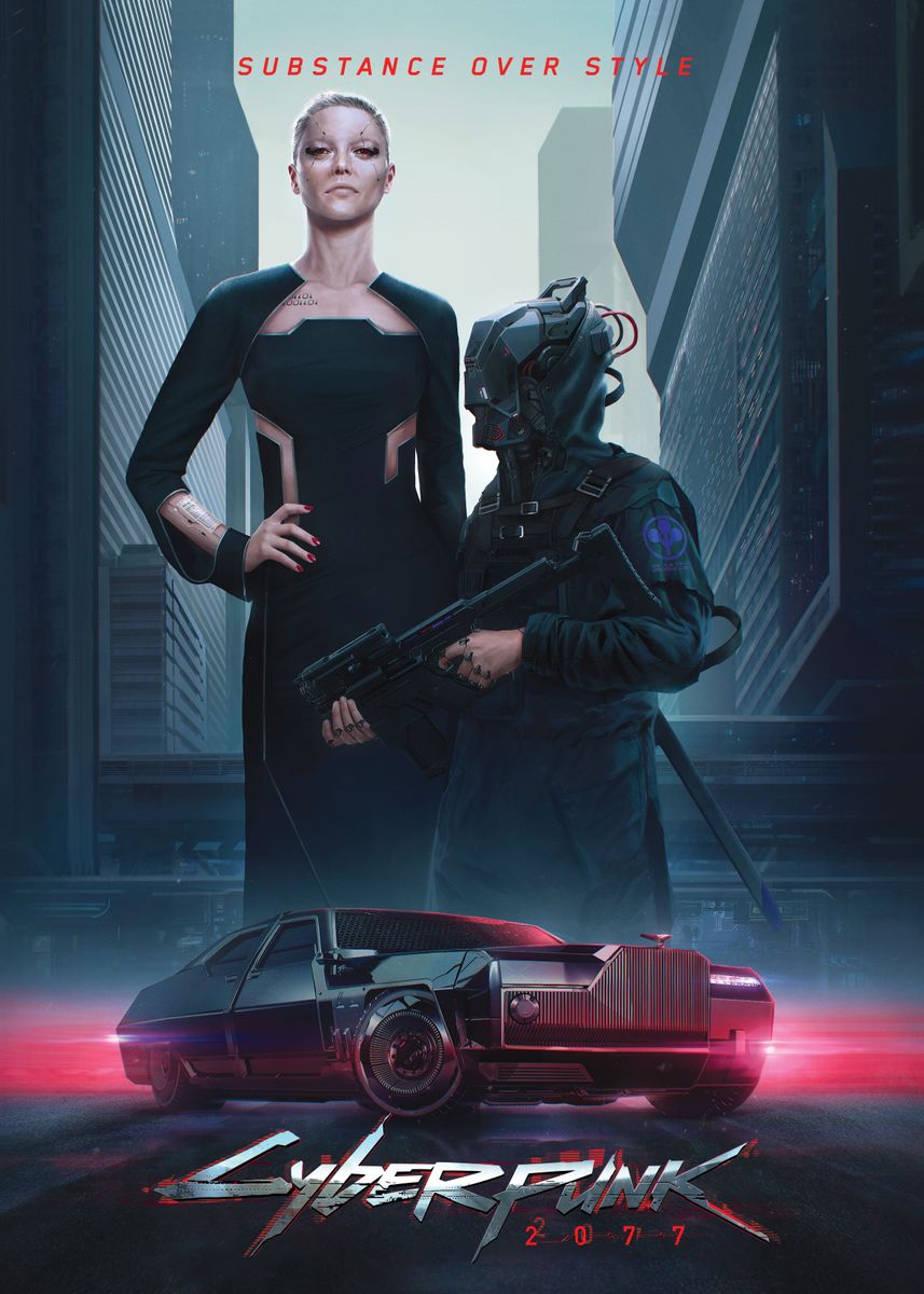 Cyberpunk Option 7 A2 Size Posters-Pixel Demon