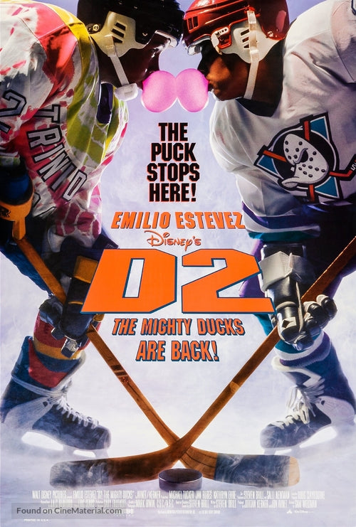 Pixel Demon D2: The Mighty Ducks Movie Poster A2 Size