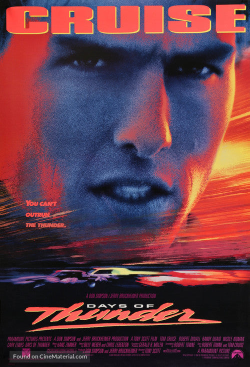 Days of Thunder Cinema Movie Poster A2 Size