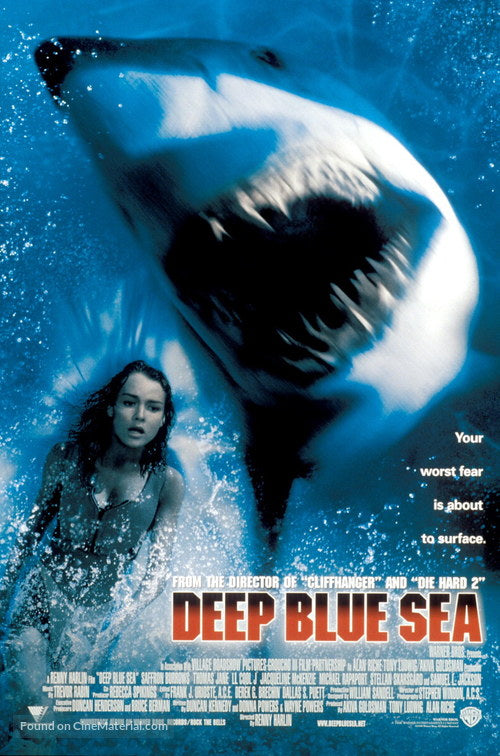 Deep Blue Sea A2 Movie Poster-Pixel Demon