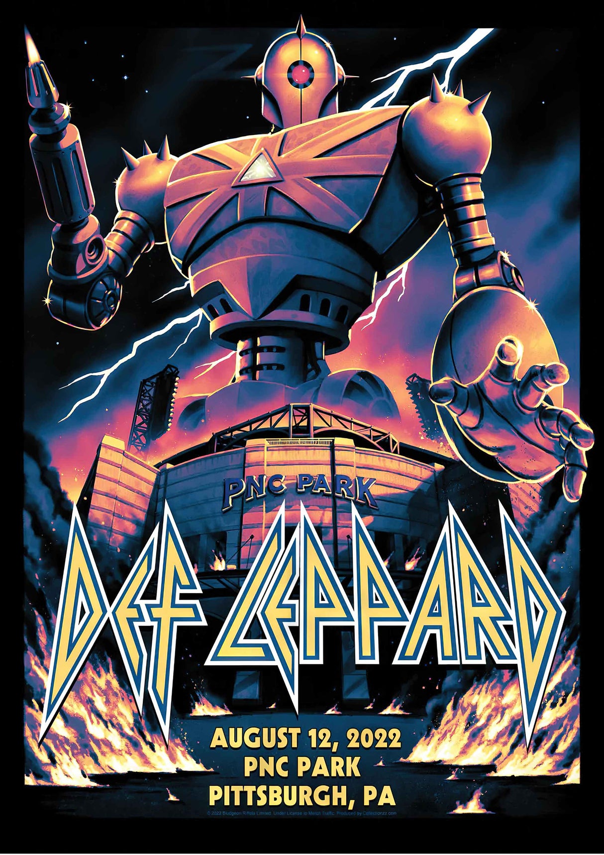 Def Lepard 1 Vintage Gig A2 Size Posters-Pixel Demon