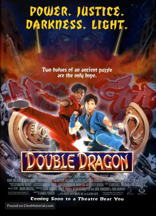 Pixel Demon Double Dragon Movie Poster A2 Size