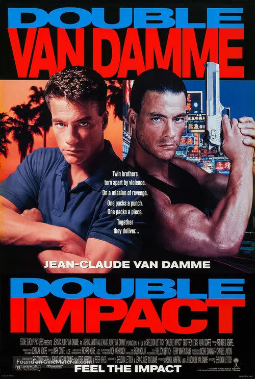 Double Impact A2 Movie Poster-Pixel Demon