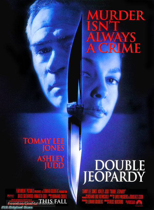 Double Jeopardy Cinema Movie Poster A2 Size