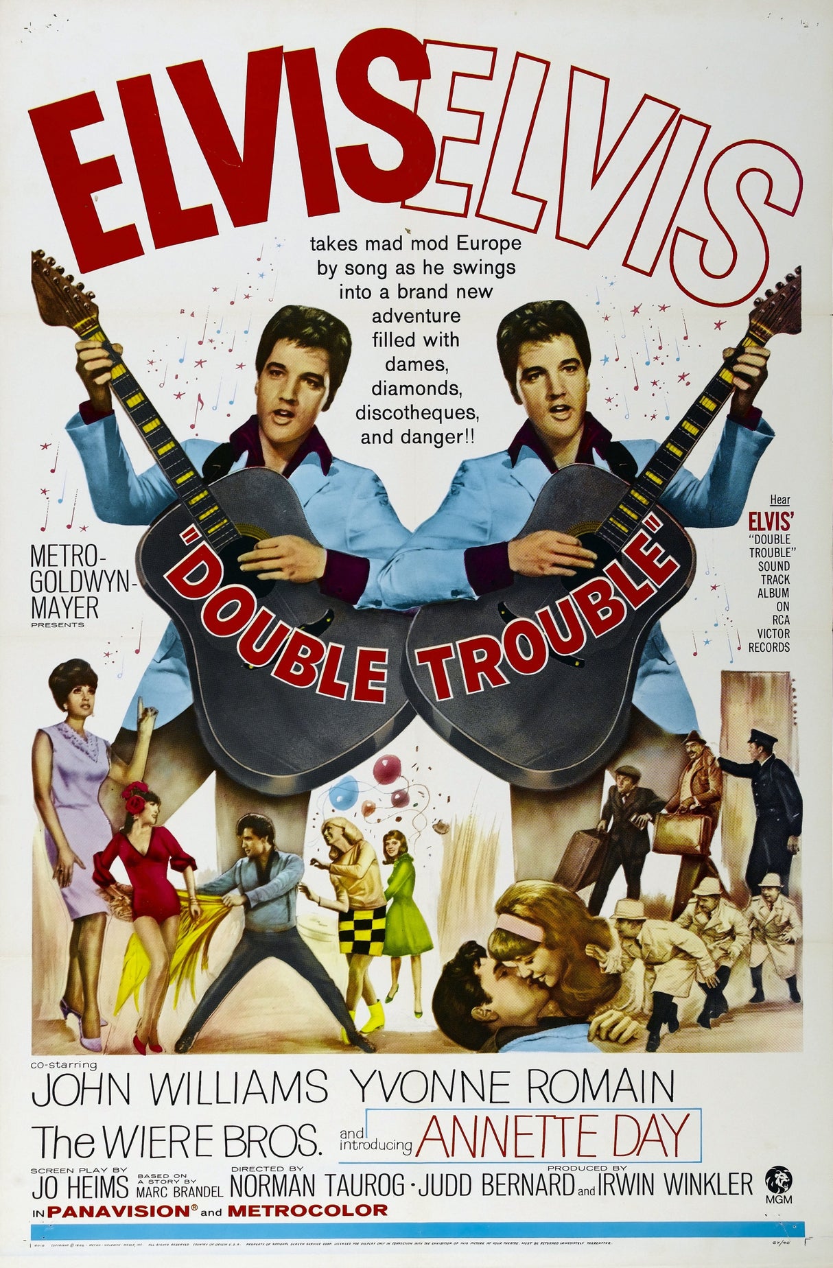 Elvis Presley Double Trouble A2 Size Movie Poster-Pixel Demon
