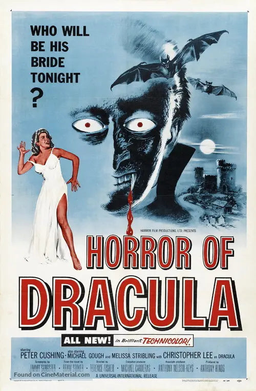 Dracula (1958) Cinema Movie Poster A2 Size