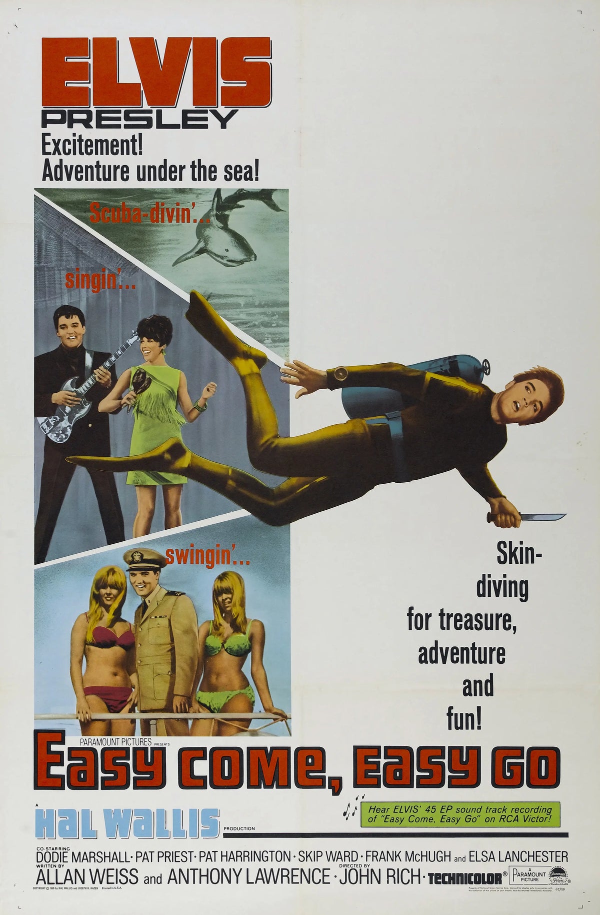 Elvis Presley Easy Come Easy Go A2 Size Movie Poster-Pixel Demon