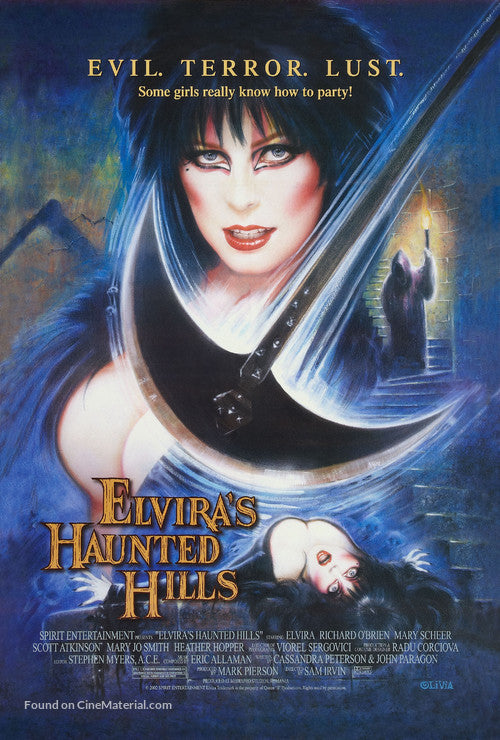 Pixel Demon Elvira's Haunted Hills Movie Poster A2 Size