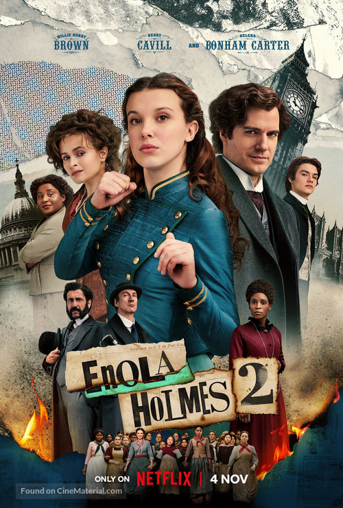 Enola Holmes 2 A2 Movie Poster-Pixel Demon
