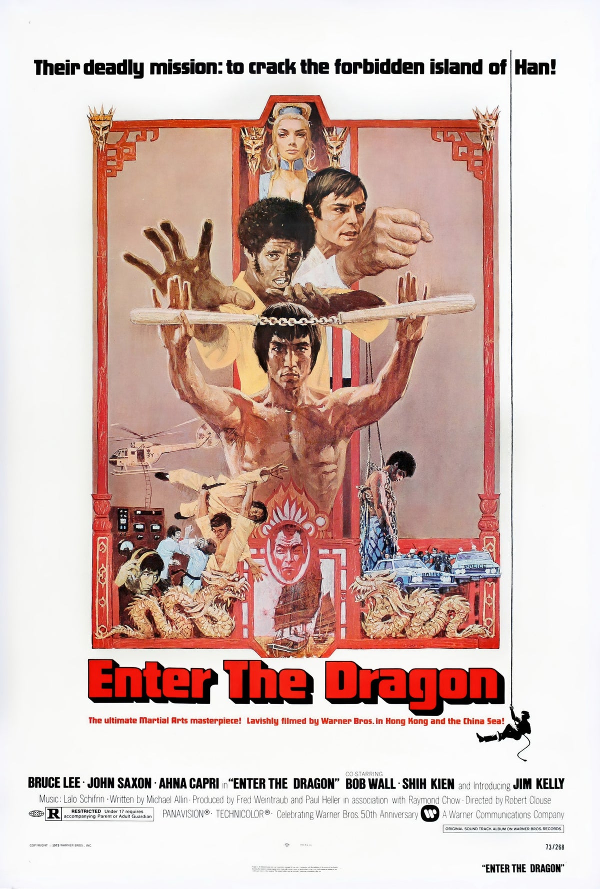 Bruce Lee Enter The Dragon A2 Size Movie Poster-Pixel Demon