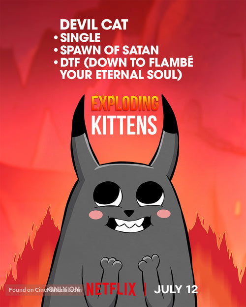Exploding Kittens TV Series Poster A2 Size Version 5