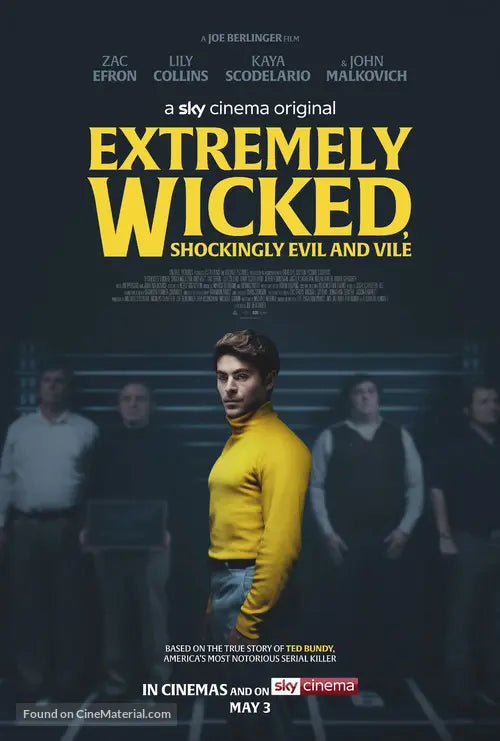 Pixel Demon Extremely Wicked, Shockingly Evil and Vile Movie Poster A2 Size