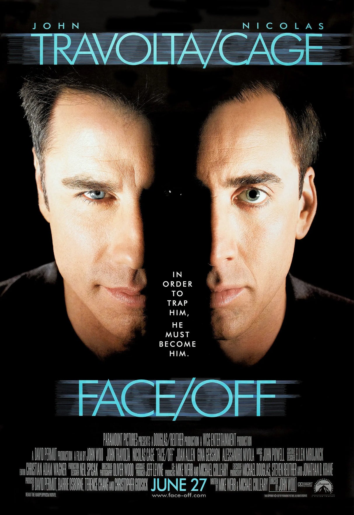 Face Off A2 Size Movie Poster-Pixel Demon