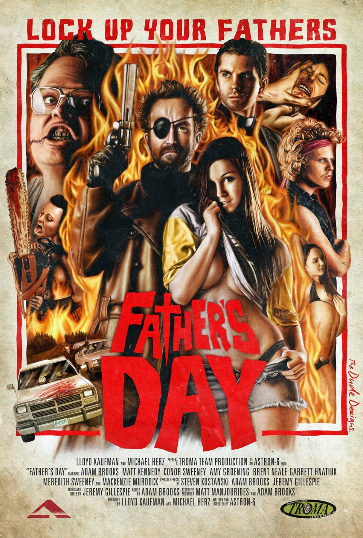 Father's Day A2 Size Movie Poster-Pixel Demon