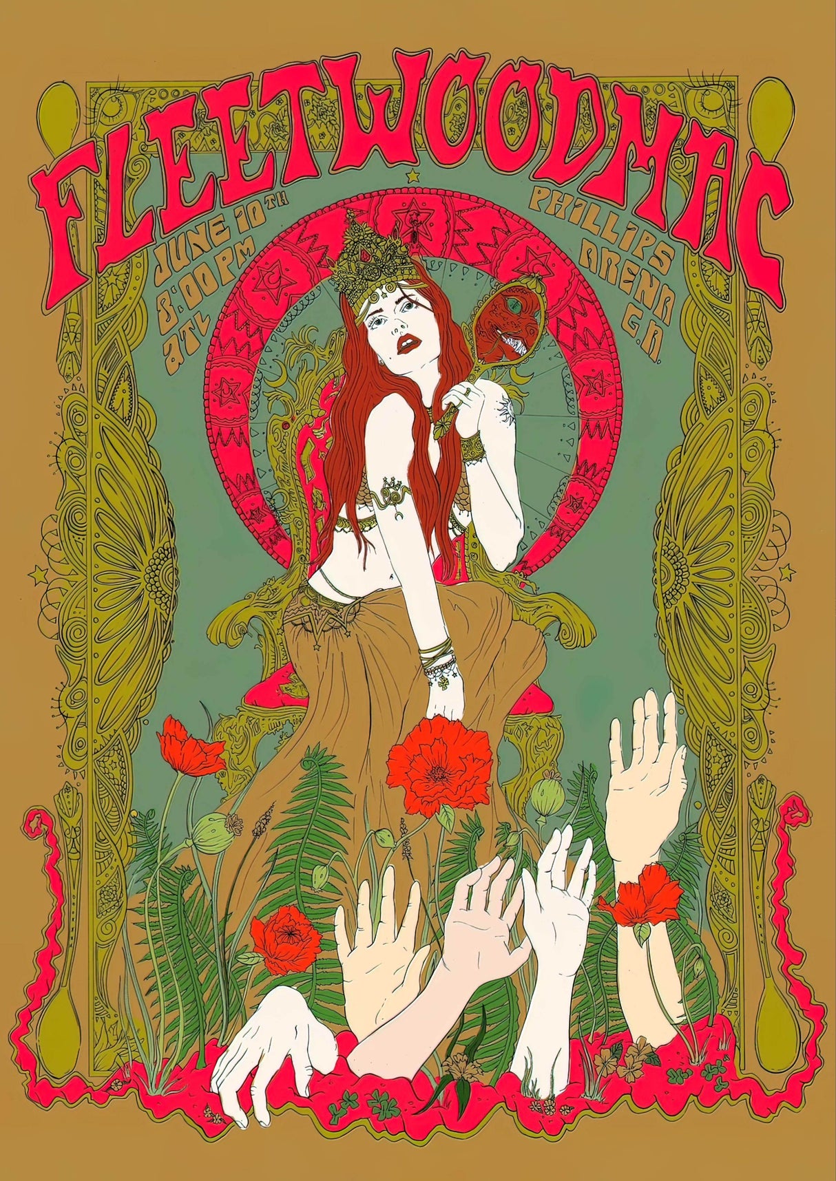 fleetwood mac 2 Vintage Gig A2 Size Posters-Pixel Demon