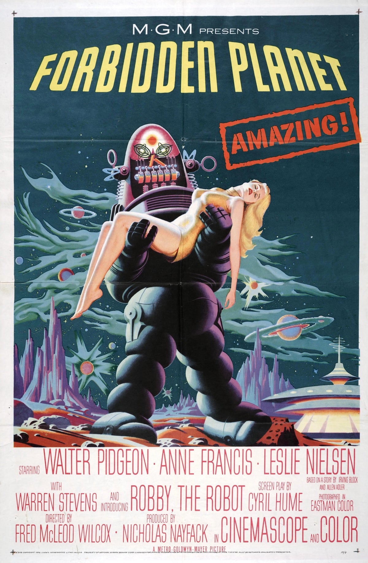 Forbidden Planet A2 Size Movie Poster-Pixel Demon