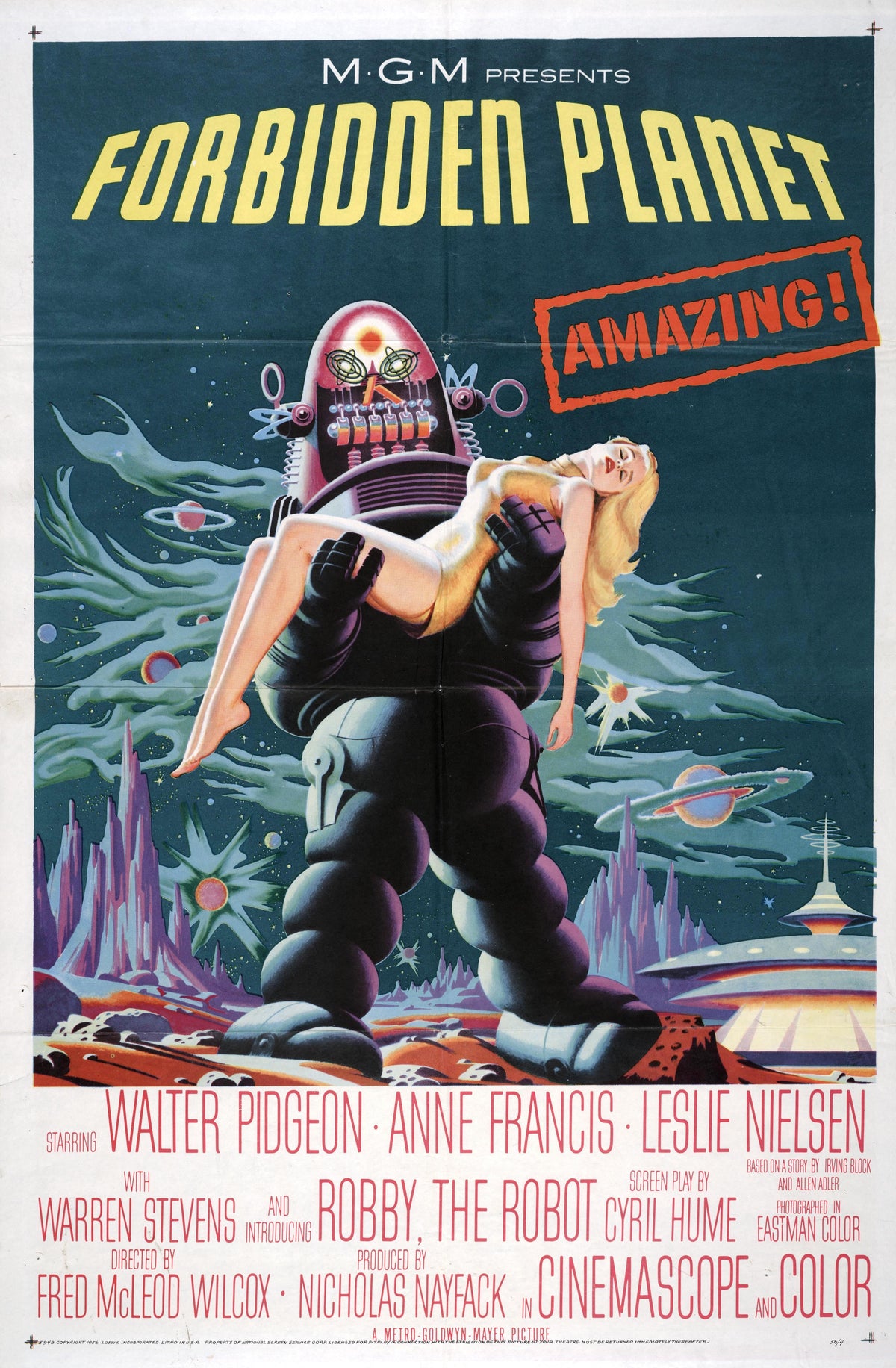 Forbidden Planet A2 Size Movie Poster-Pixel Demon