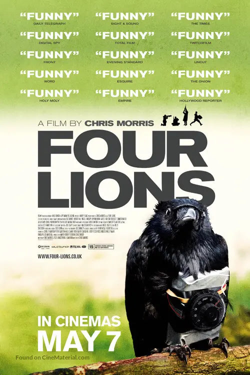 Pixel Demon Four Lions Movie Poster A2 Size