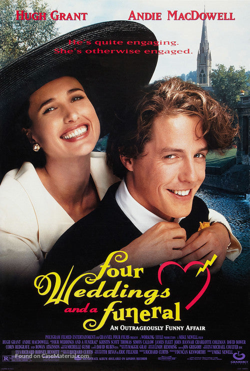 Four Weddings and a Funeral A2 Movie Poster-Pixel Demon