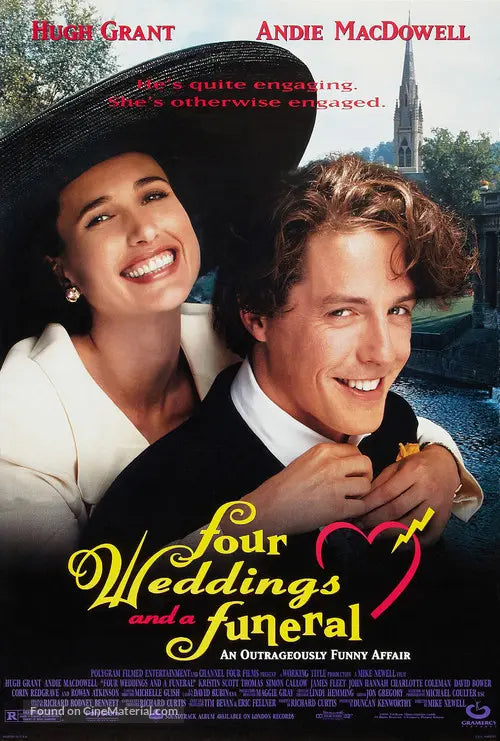 Four Weddings and a Funeral A2 Movie Poster-Pixel Demon