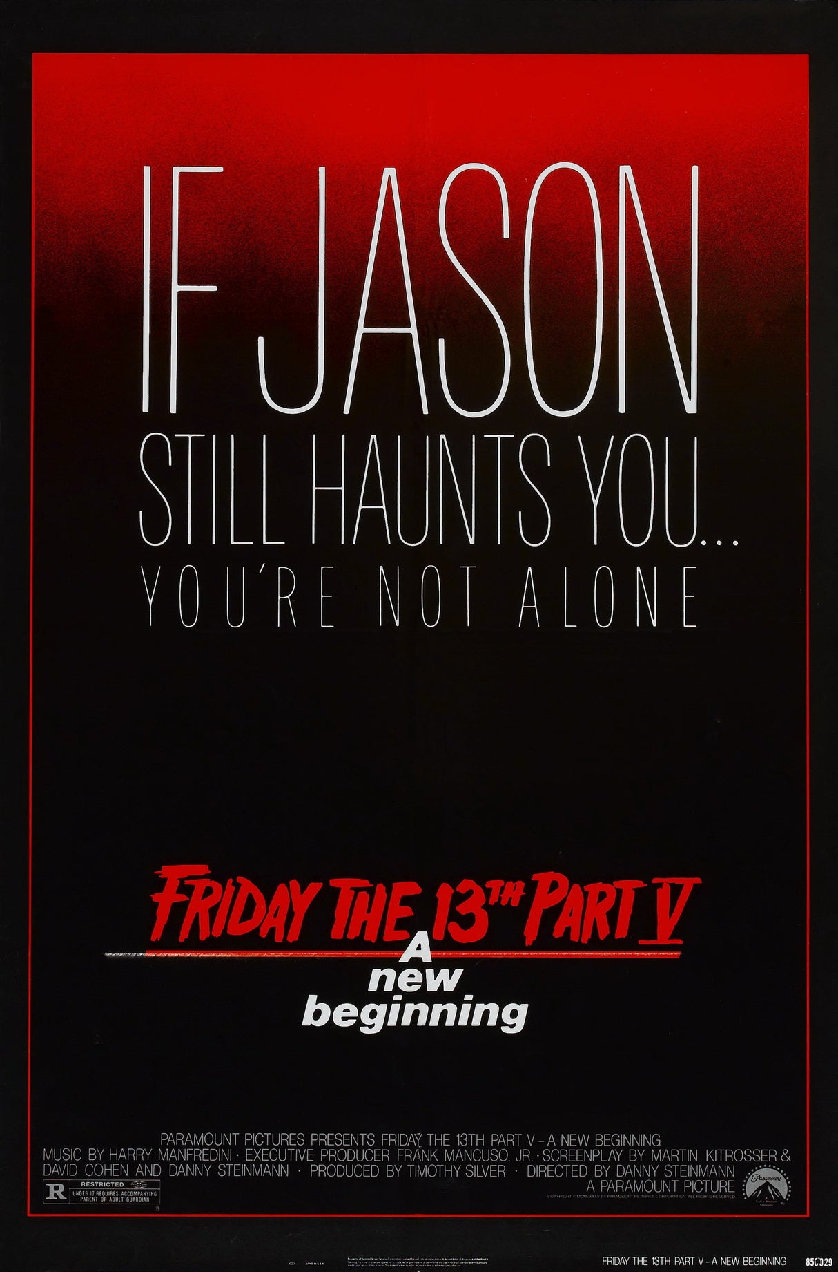 friday the 13th a new beginning A2 Size Movie Poster-Pixel Demon