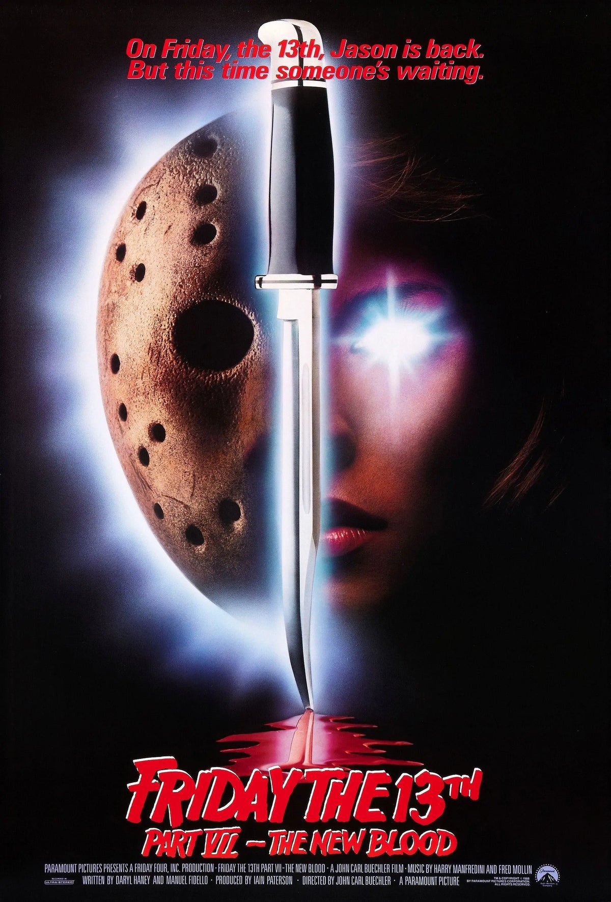 friday the 13th part vii the new blood A2 Size Movie Poster-Pixel Demon