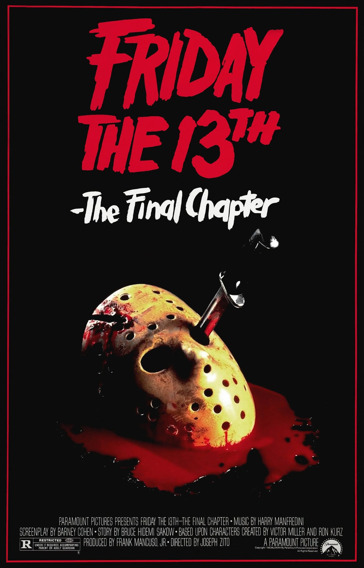 friday the 13th the final chapter A2 Size Movie Poster-Pixel Demon