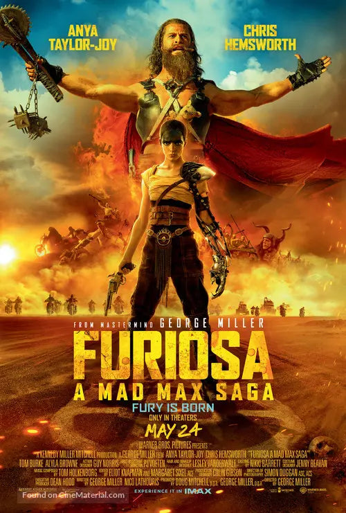 Furiosa: A Mad Max Saga Cinema Movie Poster A2 Size Version 1