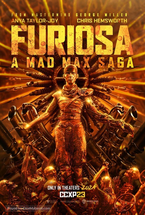 Furiosa: A Mad Max Saga Cinema Movie Poster A2 Size Version 3