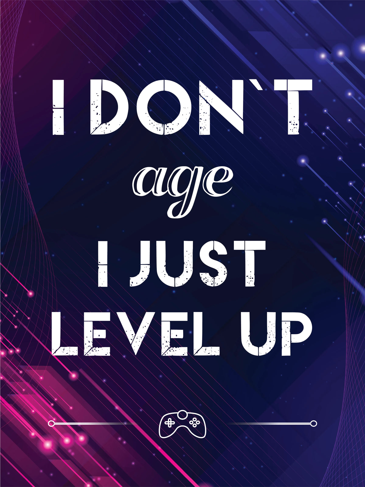 Gamer Text Quotes Design 3 A2 Size Posters-Pixel Demon