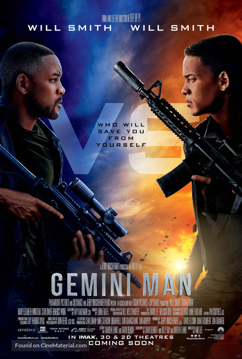 Gemini Man Cinema Movie Poster A2 Size