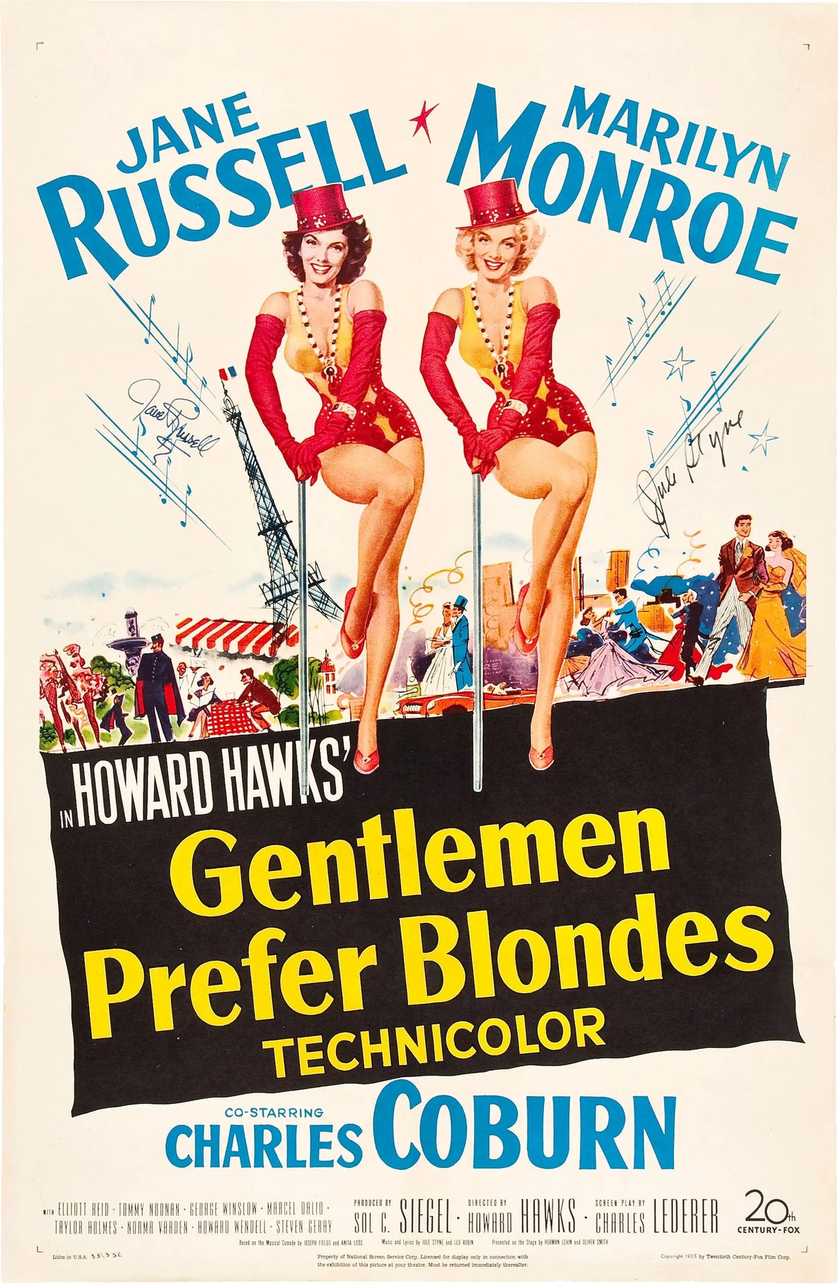 Gentlemen Prefer Blondes A2 Size Movie Poster-Pixel Demon