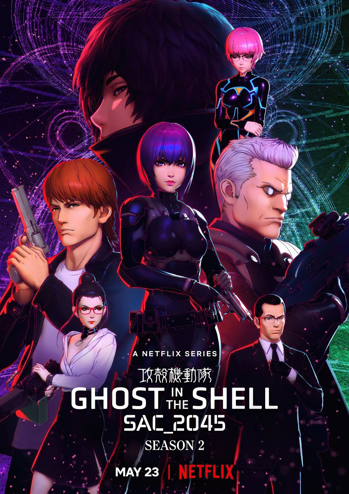Anime Ghost in the Shell - SAC 2045 A2 Size Posters-Pixel Demon