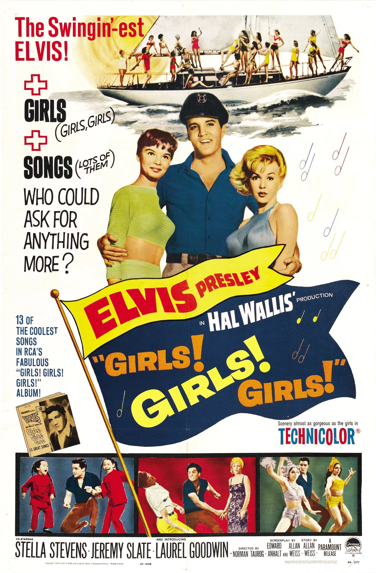 Elvis Presley Girls Girls Girls A2 Size Movie Poster-Pixel Demon