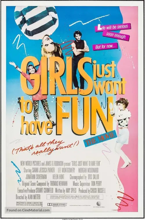 Girls Just Want to Have Fun Cinema Movie Poster A2 Size