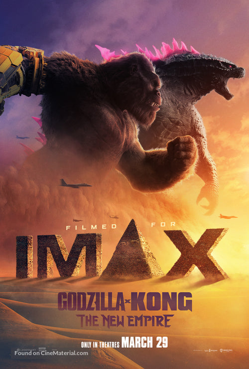 Godzilla x Kong: The New Empire Cinema Movie Poster A2 Size Version 3