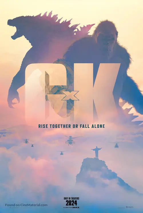 Godzilla x Kong: The New Empire Cinema Movie Poster A2 Size Version 2